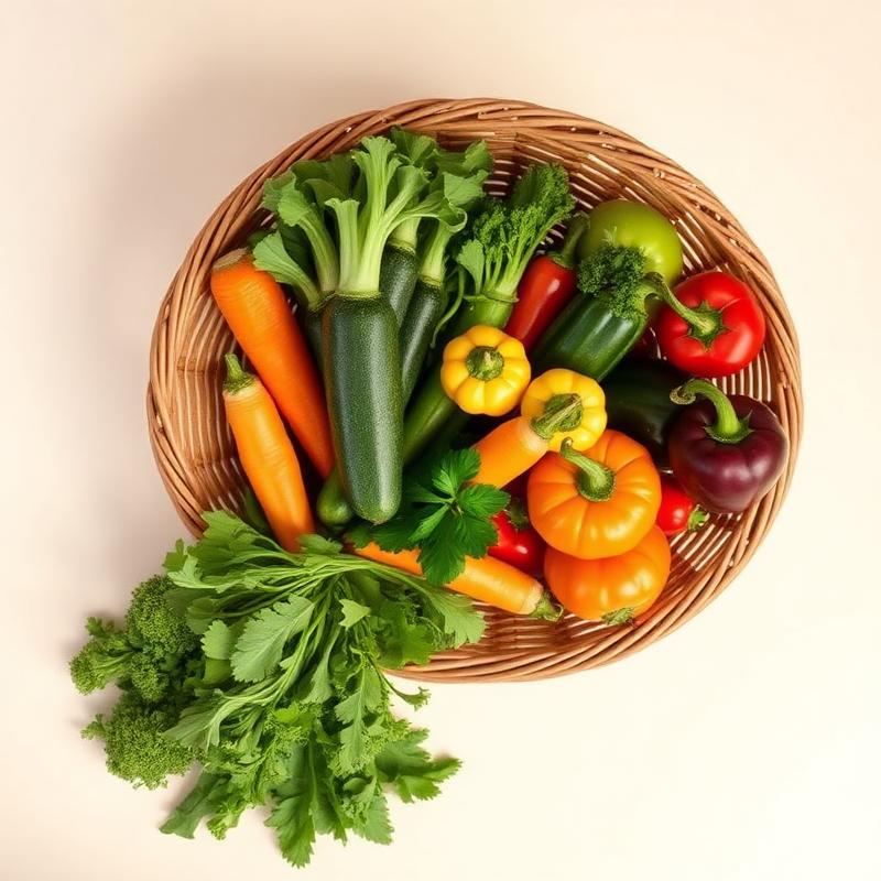 Cassetta di verdure dell'orto